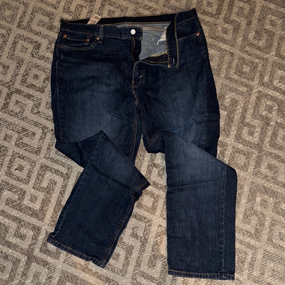 Levi's Men's Deep Indigo Straight Jeans